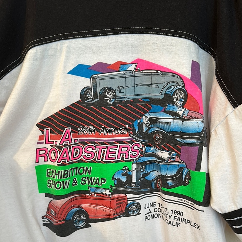 Vintage Car Graphic Raglan Tee - Picture 3 of 4